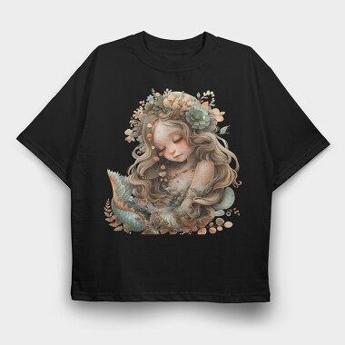Enchanted Garden Crown, Tricou Oversize Barbati (Unisex)