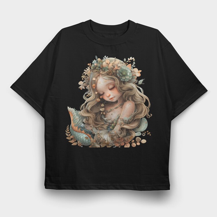 Enchanted Garden Crown, Tricou Oversize Barbati (Unisex)