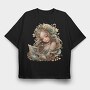Enchanted Garden Crown, Tricou Oversize Barbati (Unisex)
