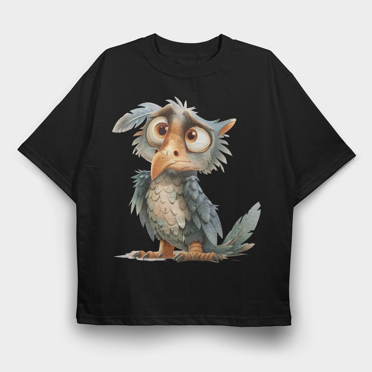 Enchanted Garden Feather, Tricou Oversize Barbati (Unisex)