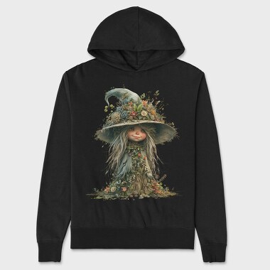 Enchanted Garden Wolf, Hanorac Oversize Barbati (Unisex)