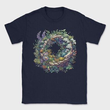 Enchanted Garden Wreath, Tricou Barbati (Unisex)