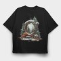 Enchanted Mirror Garden, Tricou Oversize Barbati (Unisex)