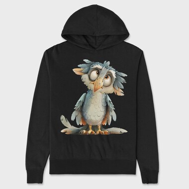 Enchanted Owl Feather, Hanorac Oversize Barbati (Unisex)
