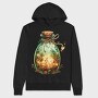 Enchanted Winter Bottle, Hanorac Oversize Barbati (Unisex)