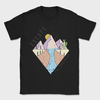 Escape Mountain Adventure, Tricou Barbati (Unisex)