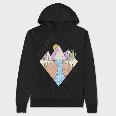 Escape Mountain Adventure, Hanorac Oversize Barbati (Unisex)
