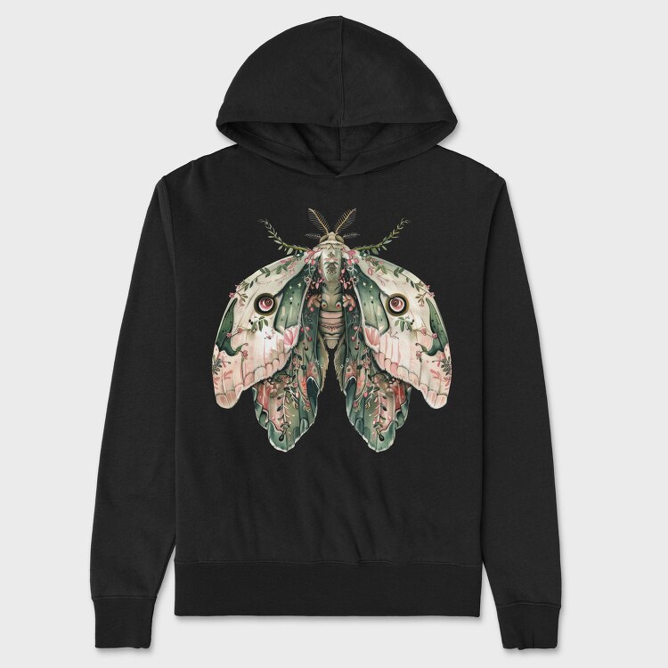 Ethereal Garden Moon, Hanorac Oversize Barbati (Unisex)