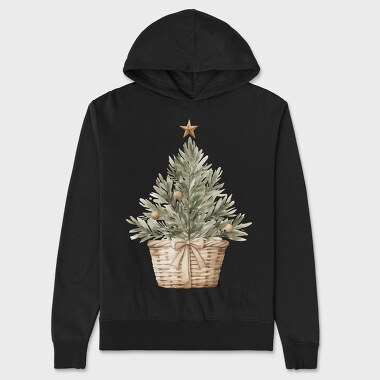 Evergreen Star Basket, Hanorac Oversize Barbati (Unisex)