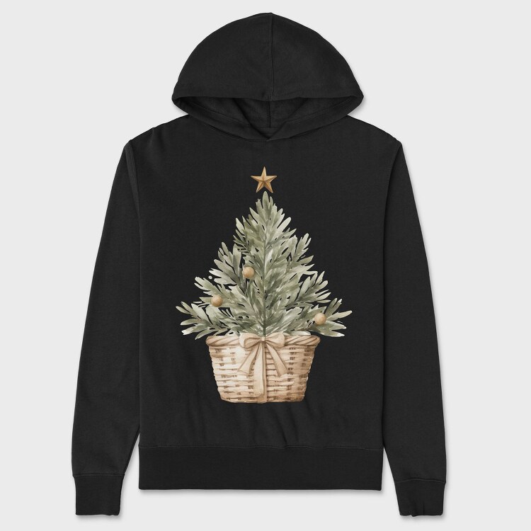 Evergreen Star Basket, Hanorac Oversize Barbati (Unisex)