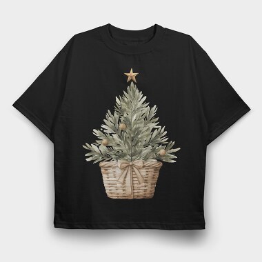 Evergreen Star Basket, Tricou Oversize Barbati (Unisex)