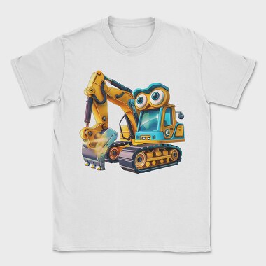 Excavator Face Clipart, Tricou Barbati (Unisex)