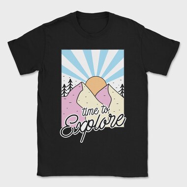 Exploration Mountain Sunrise, Tricou Barbati (Unisex)