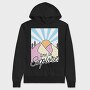 Exploration Mountain Sunrise, Hanorac Oversize Barbati (Unisex)