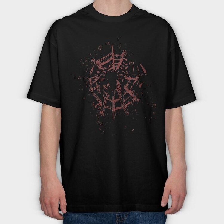 Blood Splatter, Tricou Oversize Barbati (Unisex)