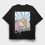 Exploration Mountain Sunrise, Tricou Oversize Barbati (Unisex)