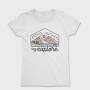 Explore Mountain Silhouette, Tricou Femei