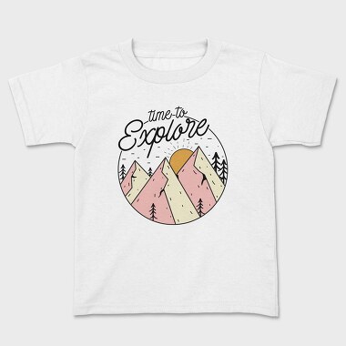 Explore Mountain Sunrise, Tricou Copii