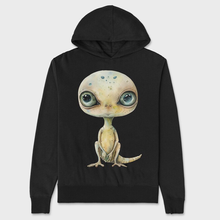 Extraterrestrial Baby Reptile, Hanorac Oversize Barbati (Unisex)