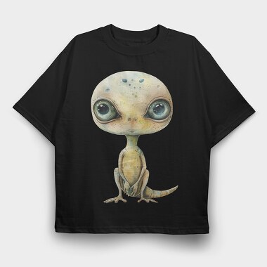 Extraterrestrial Baby Reptile, Tricou Oversize Barbati (Unisex)