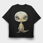 Extraterrestrial Baby Reptile, Tricou Oversize Barbati (Unisex)