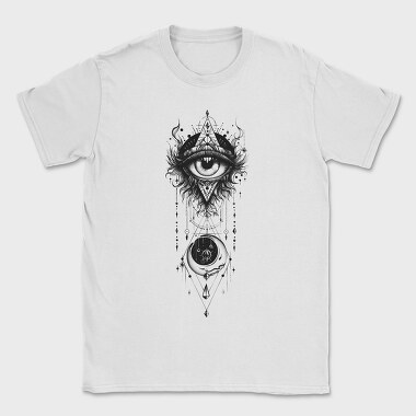 Eye Moon Triangle, Tricou Barbati (Unisex)