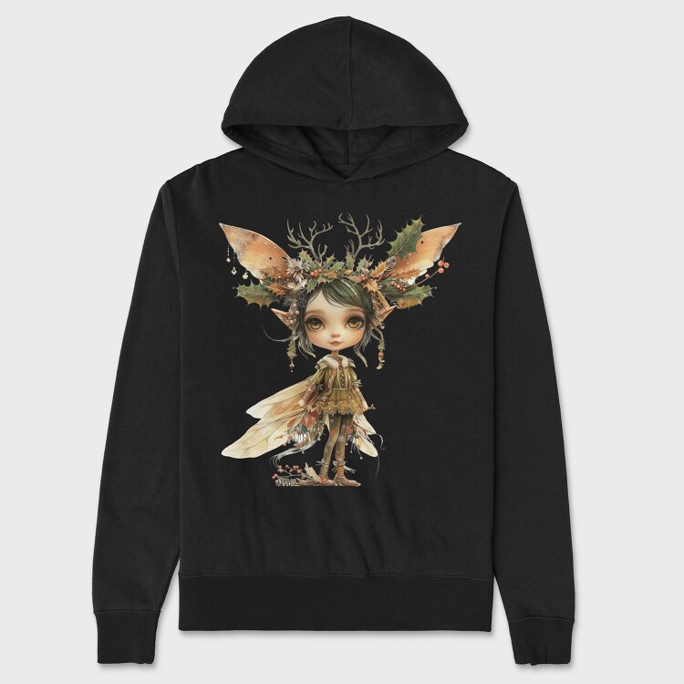 Faery Holly Christmas, Hanorac Oversize Barbati (Unisex)