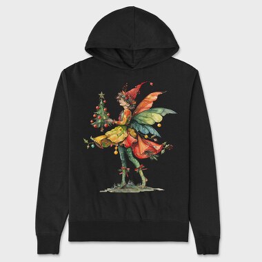Fairy Christmas Bell Journey, Hanorac Oversize Barbati (Unisex)