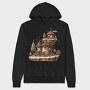 Fairy Christmas Hut, Hanorac Oversize Barbati (Unisex)