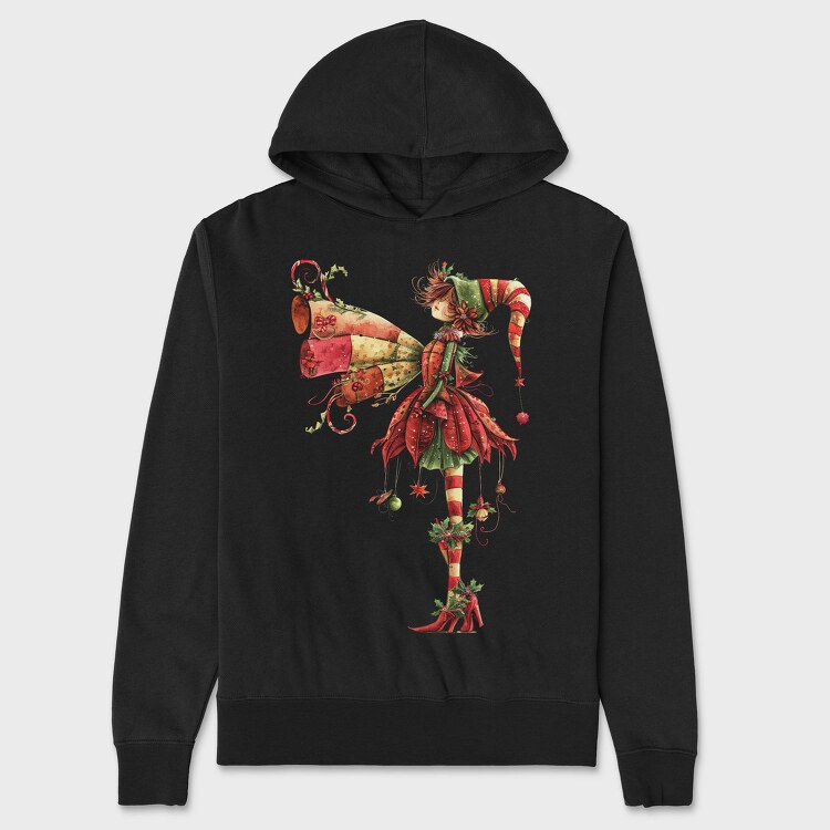Fairy Christmas Spirit, Hanorac Oversize Barbati (Unisex)