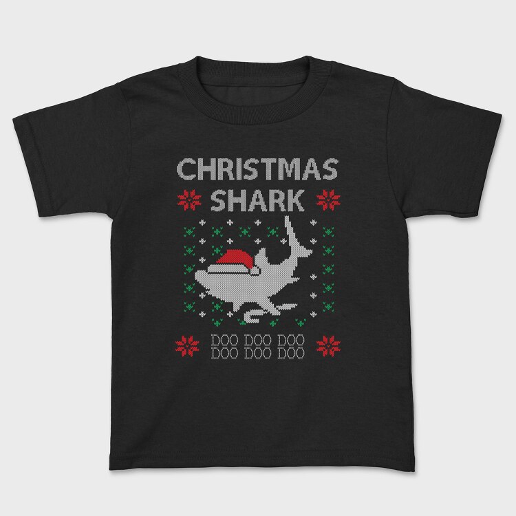 Christmas Shark Sweater, Tricou Copii