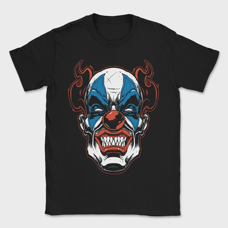 Clown Face Scream, Tricou Barbati (Unisex)