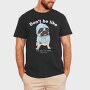 Pug In Blue Hoodie, Tricou Barbati (Unisex)