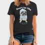 Pug In Blue Hoodie, Tricou Barbati (Unisex)