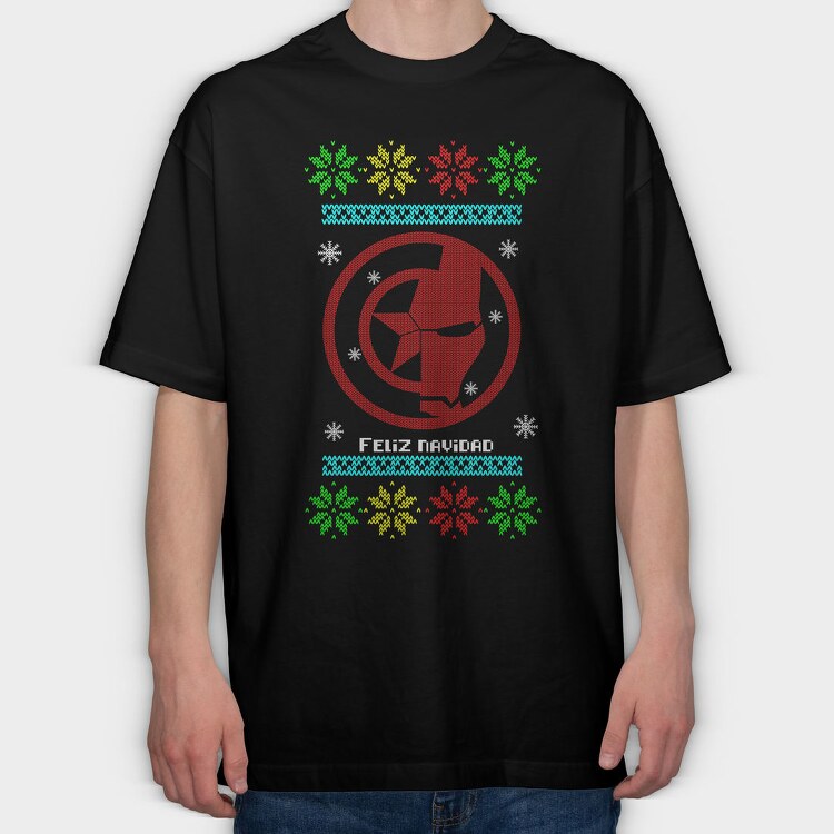 Christmas Sweater, Tricou Oversize Barbati (Unisex)