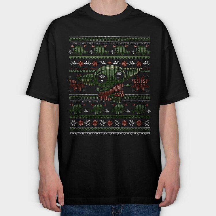 Christmas Sweater Knit 1, Tricou Oversize Barbati (Unisex)