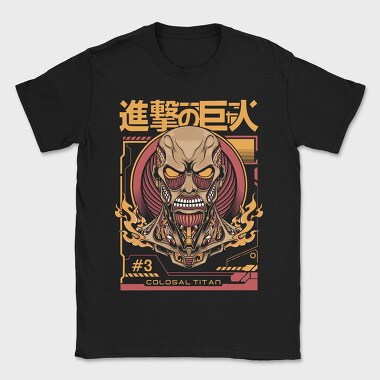 Colossal Titan Face 1, Tricou Barbati (Unisex)