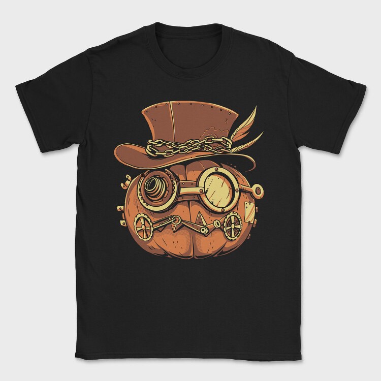 Steampunk Pumpkin, Tricou Barbati (Unisex)