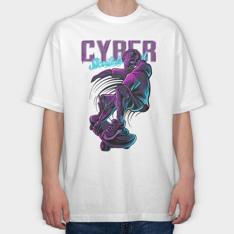 Cyber Skate Fest, Tricou Oversize Barbati (Unisex)
