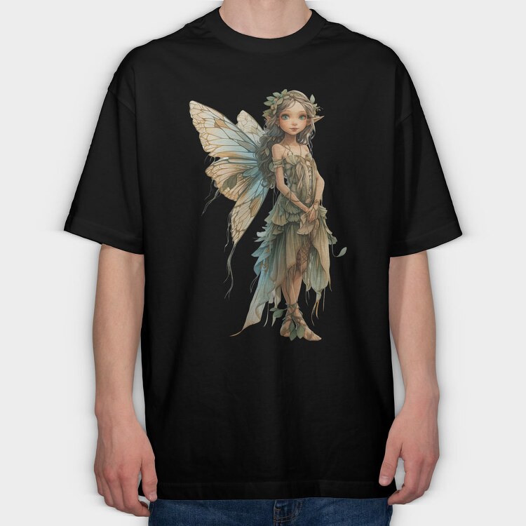 Enchanted Fairy Garden, Tricou Oversize Barbati (Unisex)