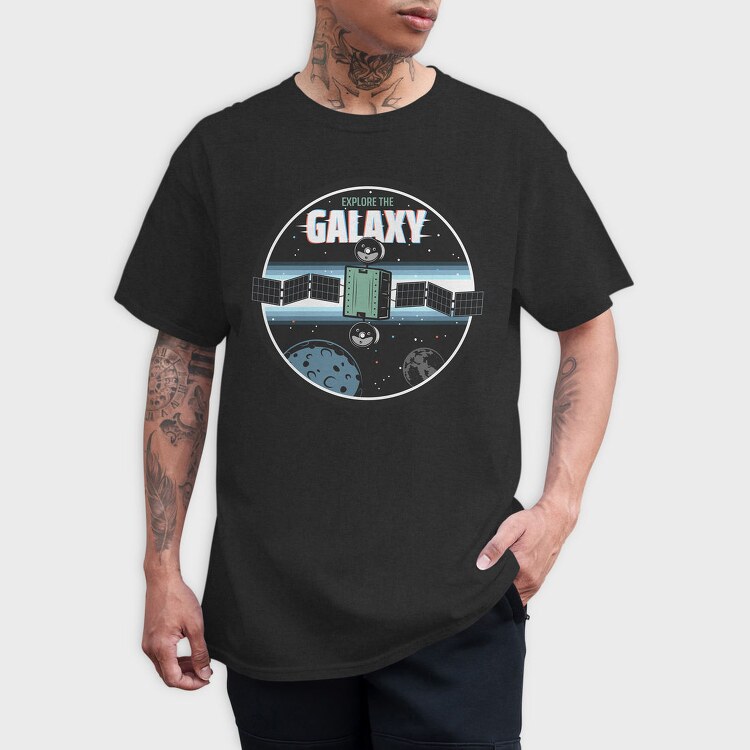 Space Explorer Galaxy, Tricou Barbati (Unisex)