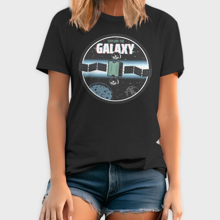 Space Explorer Galaxy, Tricou Barbati (Unisex)