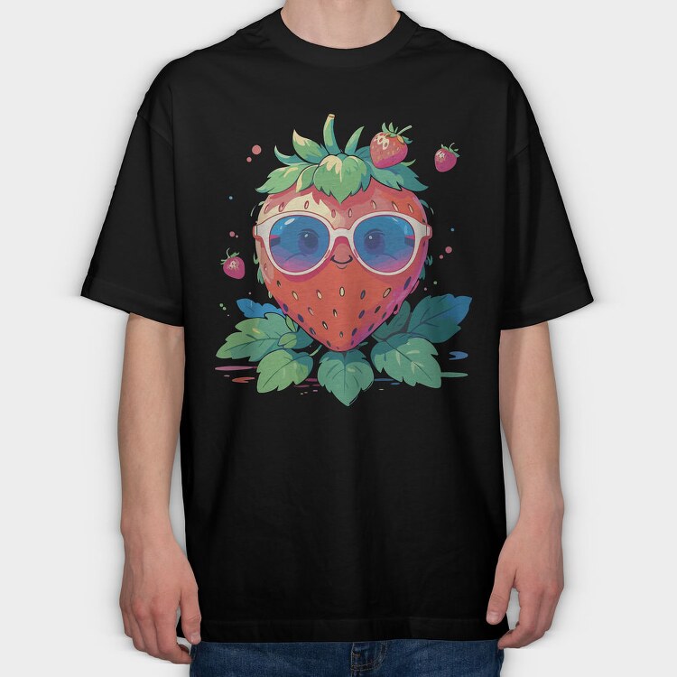 Strawbwerry Sunglasses, Tricou Oversize Barbati (Unisex)