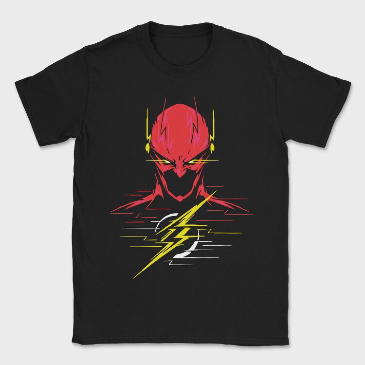 Electric Red Lightning, Tricou Barbati (Unisex)