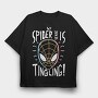 Electric Web, Tricou Oversize Barbati (Unisex)