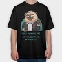 Pug In Tuxedo, Tricou Oversize Barbati (Unisex)