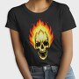 Flaming Skull, Tricou Femei