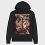 Fire Fox Eyes, Hanorac Oversize Barbati (Unisex)
