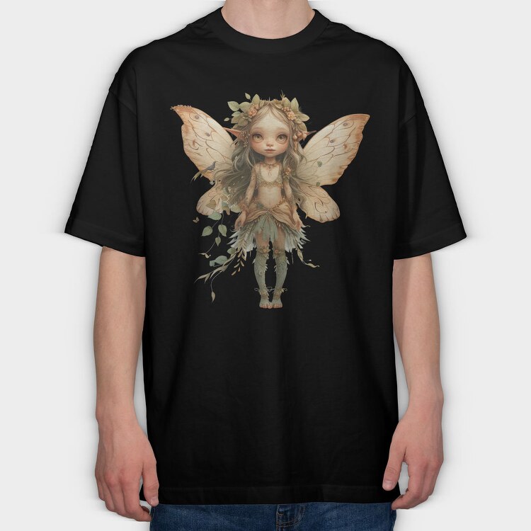 Enchanted Fairy Girl, Tricou Oversize Barbati (Unisex)