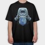 Space Explorer Earth, Tricou Oversize Barbati (Unisex)